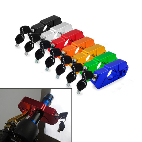 Motorcycle Grip Lock Universal Security Safety Locks Handlebar Handset Brake Lever Disc Locking For Scooter ATV Anti-theft Honda ► Photo 1/6