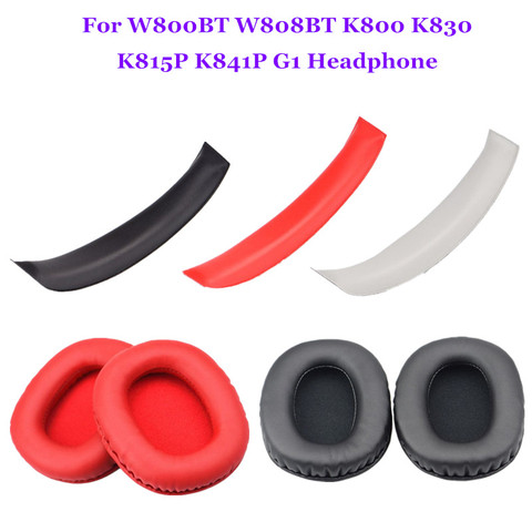 1 Pcs Headband Cushion Bumper Cover Cups Replacement Leather Earpads For W800BT W808BT K800 K830 K815P K841P G1 G20 Headphone ► Photo 1/6