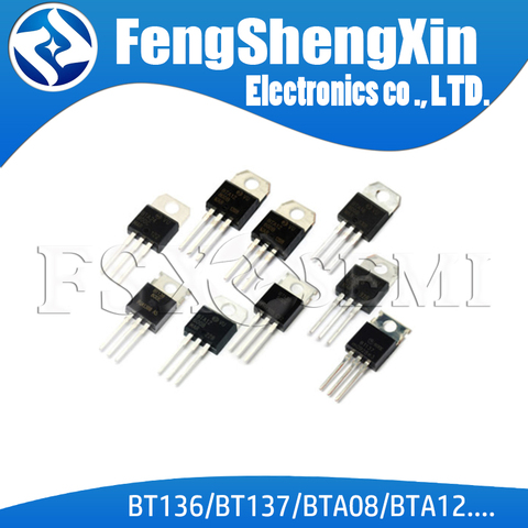 10pcs BTA12/BTA16-600B BT136-600E BT137-600E BT138-800E BT151-500R BT152-600R/800R BTA08-600C  BTA12-800B LM317T IRF3205 L7805CV ► Photo 1/4