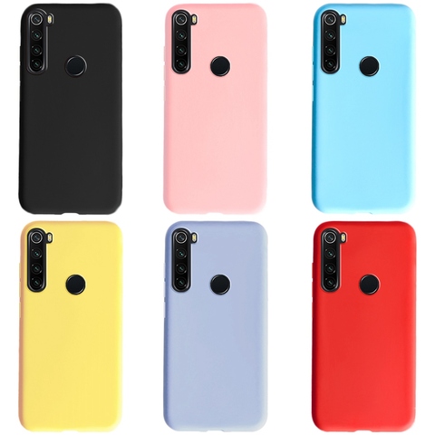 Silicone Case For Xiaomi Redmi Note 8T Case Redmi Note 8T Global Version Candy Color Soft Phone Case Cover For Redmi Note 8 T 8T ► Photo 1/6