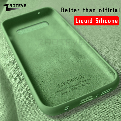 ZROTEVE Liquid Silicone Cover For Samsung Galaxy S10 E S9 S8 Plus S10E A30 A40 Coque For Smausng Note 9 8 10 Lite A50 A70 Cases ► Photo 1/6