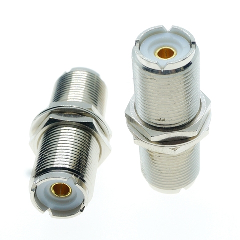 1Pcs UHF female nut bulkhead to SO-239 jack RF mount adapter connector FOR PL-259 ► Photo 1/6