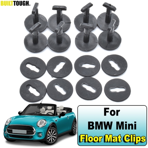 8pcs Car Floor Mat Clips Twist Carpet Fixing Clamp For BMW Mini Cooper S Clubman Convertible Countryman Coupe Riadster Retainer ► Photo 1/6
