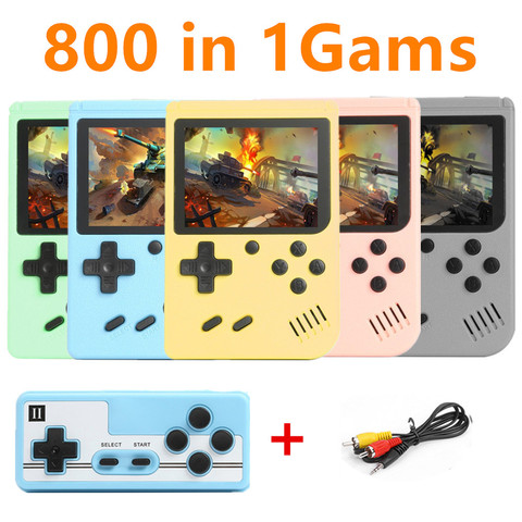 800 In 1 Games MINI Portable Retro Video Console Handheld Game Players Boy 8 Bit 3.0 Inch Color LCD Screen GameBoy ► Photo 1/6