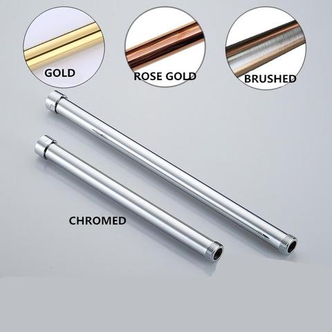 3/4 Gold Rose Gold White Black Brushed Antique Color Brass shower extension tube lifting bar extension pipe sliding bar ► Photo 1/5