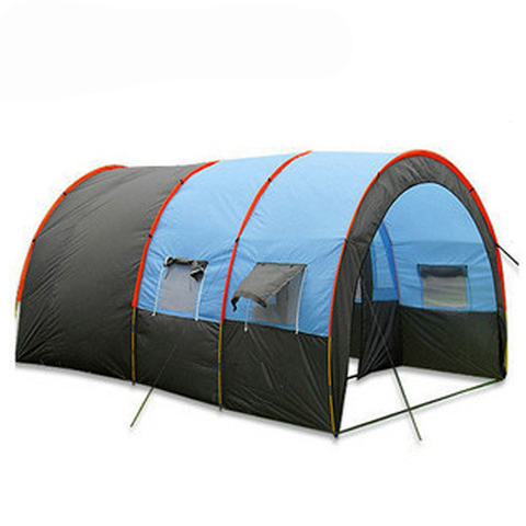 10Persons Large Family Camping Outdoor Tunnel Tent/1Hall 2Room Party With Big Space большая Tуннельная палатка ► Photo 1/6