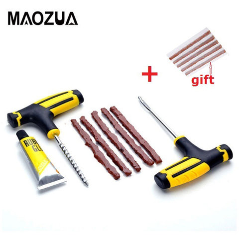 2022 Black/ Yellow Car Tire Repair Tool Auto Car Bike Tubeless Tire Tyre puncture tire repair Kit Plug Garage  Car Accessories ► Photo 1/6