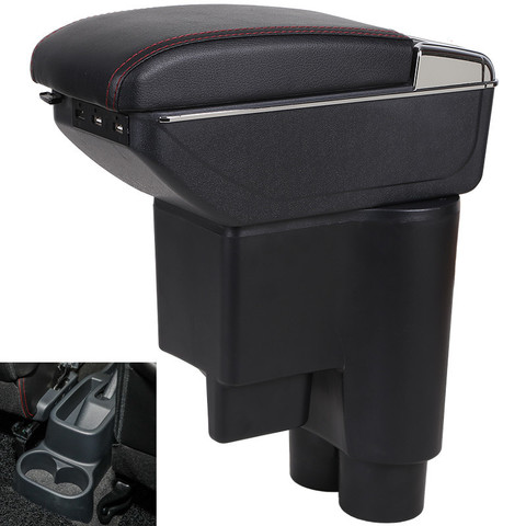 For Daihatsu sirion armrest box USB Charging heighten Double layer central Store content cup holder ashtray accessories ► Photo 1/6