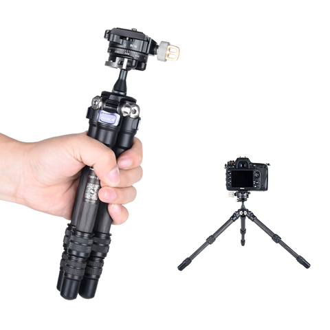 AOKA CMP163C+BC16 Tabletop Mini Carbon Fiber Compact Small Lightweight Tripod ► Photo 1/6