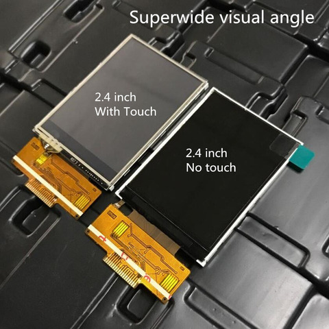 2.4/2.8/3.2 inch SPI TFT LCD color screen ILI9341 driver IC 4 IO 240X320 display touch panel 18PIN Welding 0.8mm Superwide ► Photo 1/6