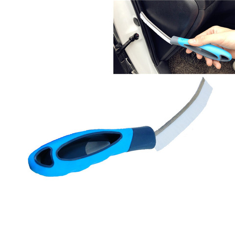 Blue Color Automobiles Door Window Seal Strip Cleaning Brushes Multipurpose Hand-held Groove Gap Cleaning Tools ► Photo 1/6