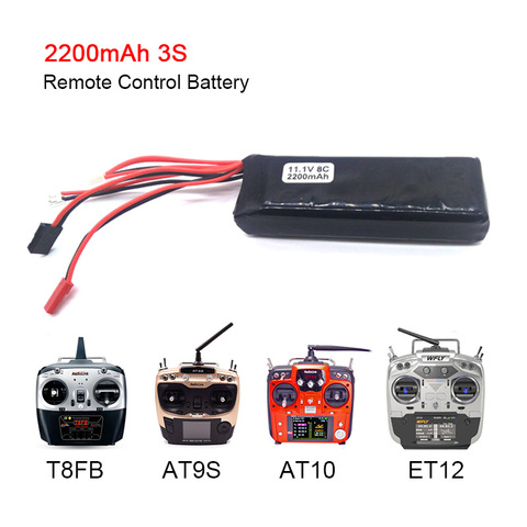 Remote Battery 11.1V 2200MAH Lipo Battery For Radio-Link AT9 AT10 T8FB Devo7 WFLY9 Transmitter Light RC Parts Accessories ► Photo 1/5
