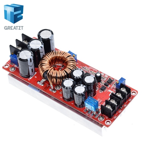 GREATZT 1200W 20A DC Converter Boost Step-up Power Supply Module IN 8-60V OUT 12-83V ► Photo 1/6