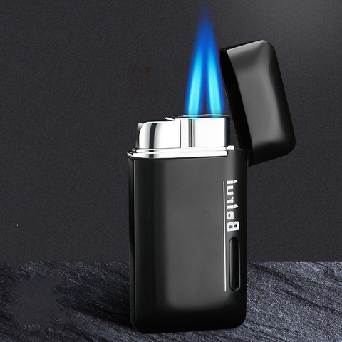 Unusual Lighters Gas Lighters Butane Two Torch /Turbo Lighter Metal 1300C Jet Gadgets for Men Smoking Accessories ► Photo 1/6