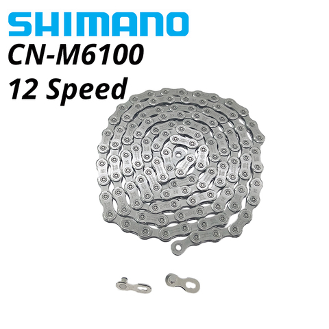 SHIMANO DEORE CN-M6100 Chain 12-Speed Mountain Bike Bicycle 124L 12s Chains MTB Parts QUICK-LINK ► Photo 1/4