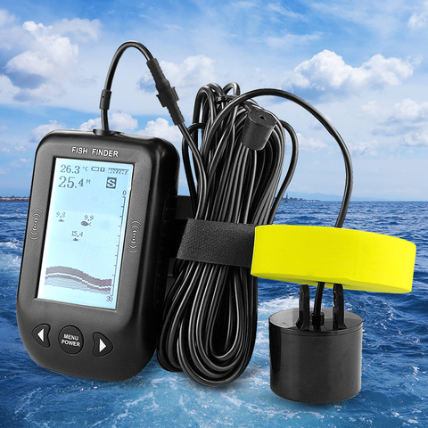 Erchang XF02 Hot Sale Alarm 100M Portable Sonar LCD Fish Finders Fishing lure Echo Sounder Fishing Finder For Normal Fishing ► Photo 1/6