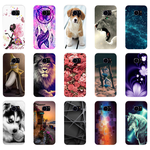 Silicon phone Case For Samsung Galaxy S6 S7 Cases Cover For Samsung S6 S7 edge Phone shell new design full 360 protective 1 ► Photo 1/6