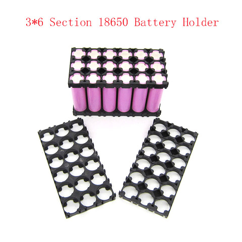 10 Pcs 3*6 Cell 18650 Batteries Spacer Radiating Shell Plastic Heat Holder Bracket 18650 Batteries Bracket ► Photo 1/3