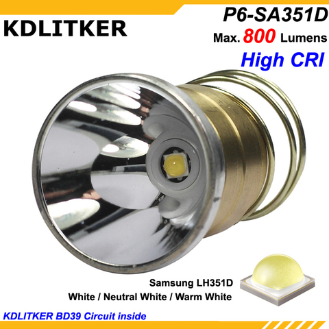 KDLITKER P6-SA351D Samsung LH351D 800 Lumens 3V - 9V P60 Drop-in (Dia. 26.5mm) ► Photo 1/6