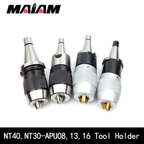 100% new NT30 NT40 APU08 APU13 APU16 tool holder nt apu series 0.05 precision CNC integrated self-tightening lathe tools holder ► Photo 1/6