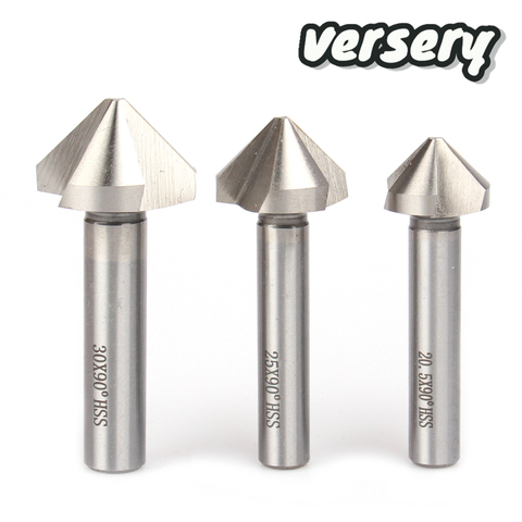 Free Shipping 4.5-50mm 3 flute 90 degree HSS M2 6542 Countersink Chamfering Tool drill bits for stainless steel aluminum alloy ► Photo 1/6