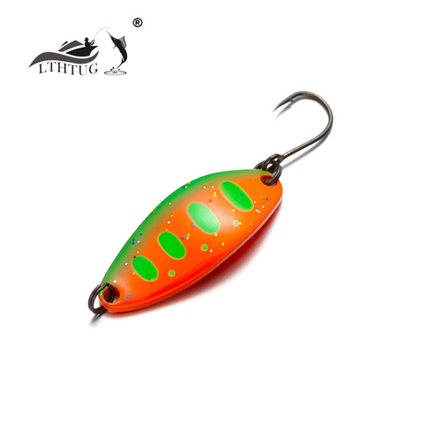 LTHTUG Pesca Copper Spoon Bait 3.5g 32mm Metal Fishing Lure With Single Hook Hard Bait Lures Spinner For Trout Perch Chub Salmon ► Photo 1/6