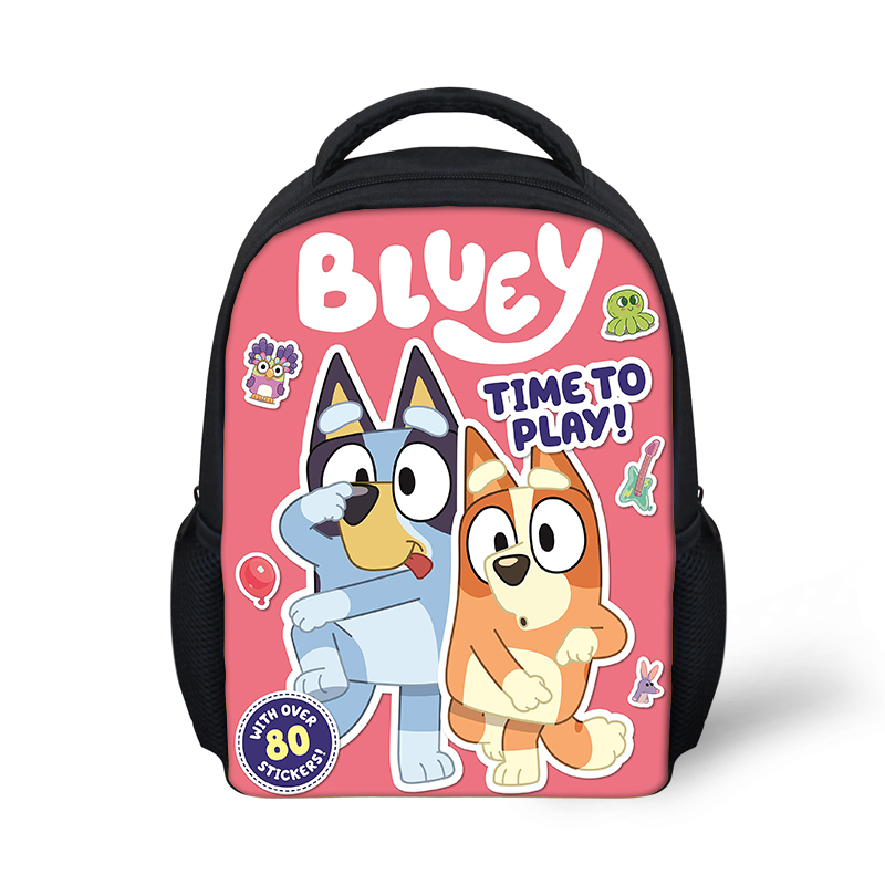 Bluey 14 Kids School Backpack Bag For Toys W/ Raised Character Designs  Multicoloured : Target