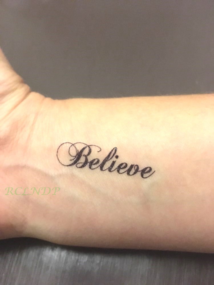 Price History Review On Waterproof Temporary Tattoo Sticker Believe English Letter Alphabet Tatto Stickers Flash Tatoo Fake Tattoos For Girl Aliexpress Seller Tatto Fun Store Alitools Io