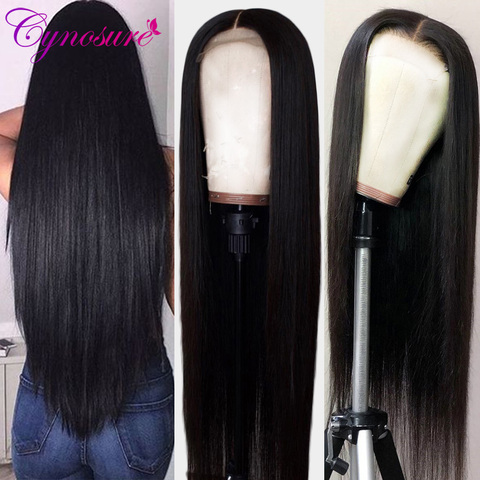 Cynosure 360 Lace Front Human Hair Wigs Pre Plucked Hairline 13X4/13X6 Brazilian Straight Lace Frontal Wig With Baby Hair Remy ► Photo 1/6