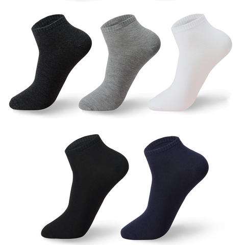 High Quality 10 Pairs/lot Socks Men Large size 42,43,44,45,46,47,48 Casual Breathable Fashion Black White Male Cotton Socks shor ► Photo 1/6