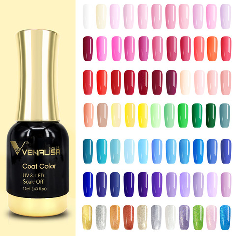 #60751 Venalisa Long Latest Soak Off Starry Gel UV LED Glitter Lacquer Polish Manicure 120 Color Super shining Gel Nail Polishes ► Photo 1/6