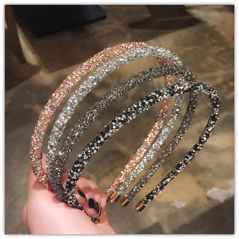 Crystal Beaded Hair Band 2022 Fashion Headwear Girl Women Handmade Hair Accessories Headwear Pearl Flower Headband ► Photo 1/6