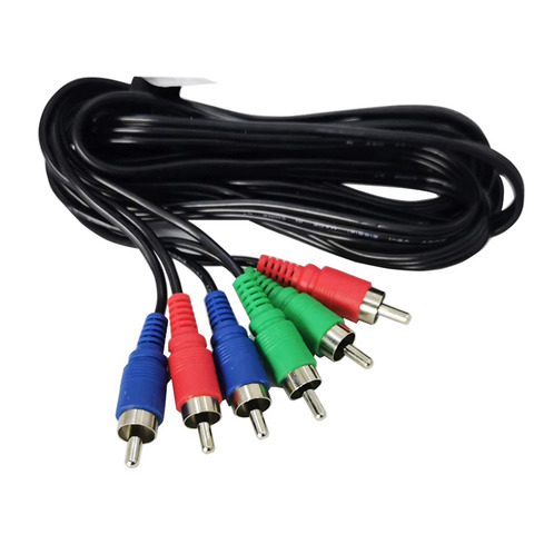Component YPbPr Video Cable 2M RGB RCA Ypbpr Component Male to Male Video Cord for component video converter, Blue Ray DVD, STB ► Photo 1/5