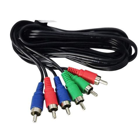 Component YPbPr Video Cable 2M RGB RCA Ypbpr Component Male to Male Video Cord for component video converter, Blue Ray DVD, STB ► Photo 1/5