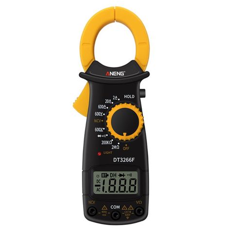 DT3266F LCD Digital Clamp Multimeter Amperemeter Electrical Clamp Meter AC / DC Voltage Resistor Tester with Buzzer ► Photo 1/6