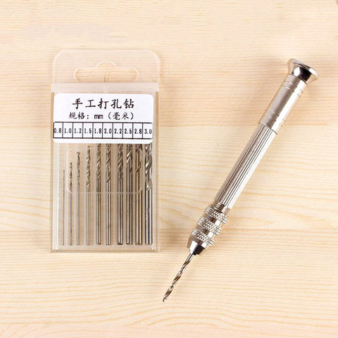 1 Set Metal Hand Drill Equipments Uv Resin Epoxy Mold Tools With 0.8mm-3.0mm Drill Screw DIY Jewelry Making Handmade Tools ► Photo 1/6