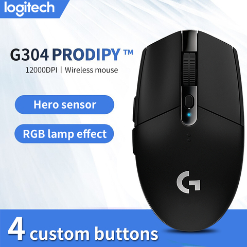 Price History Review On Logitech G304 G305 Computer Gaming 2 4g Wireless Mouse Ergonomic Mouse Hero Engine 12000dpi For Lol Pubg Fortnite Overwatch Csgo Aliexpress Seller Miguel Living Hall Store
