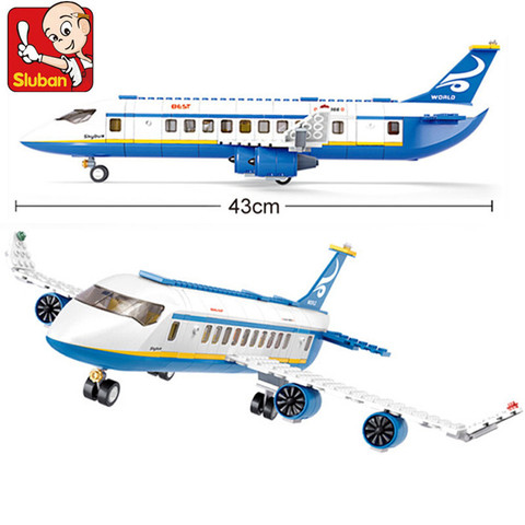 463Pcs City Airport Airbus Aircraft Airplane Plane Brinquedos Avion Technic Building Blocks Bricks Educational Toys for Children ► Photo 1/4