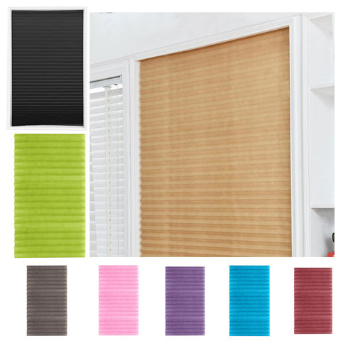 Self-Adhesive Windows Blinds Half Blackout Curtains for Bathroom Balcony Shades for Living Room Window Door Decor ► Photo 1/6