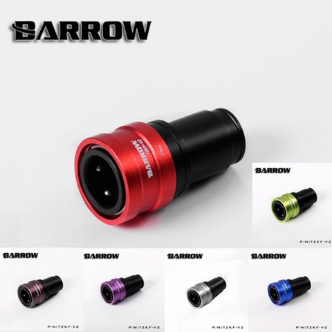Barrow TZKF-V2 Black Silver water cooling fittings sealing quick coupling female connector ► Photo 1/4