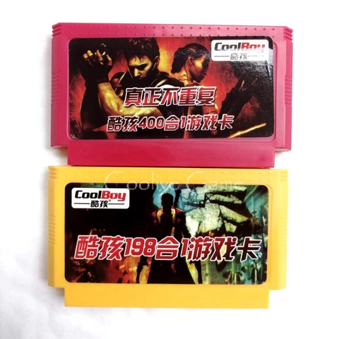 2PCS / Lot (400 in 1 + 198 in 1 ) Real No Repeat 60 Pin Cartridge for 8 Bit Video Game Console ► Photo 1/1