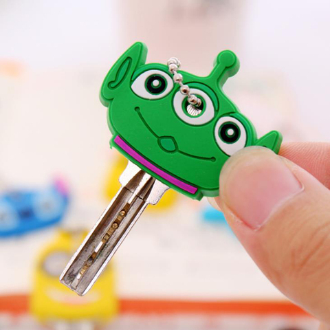 1Pcs Cartoon Keychain Silicone Protective Key Case Cover for Key Control Dust Cover Holder Organizer Home Supplies ► Photo 1/6