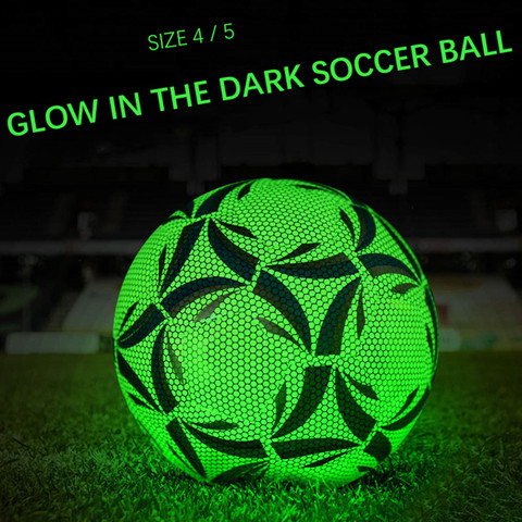 Reflective Football LED Training Soccer Luminous Fluorescent Reflective Cool Luminous  No. 5 No. 4 Football for Child Adult ► Photo 1/1