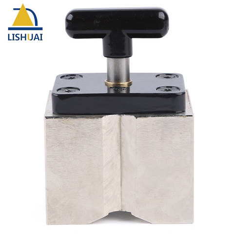 LISHUAI On/Off 90kg Neodymium Magnet Square Welding Magnet/Powerful Magnetic Welding Holder Clamp small size ► Photo 1/6