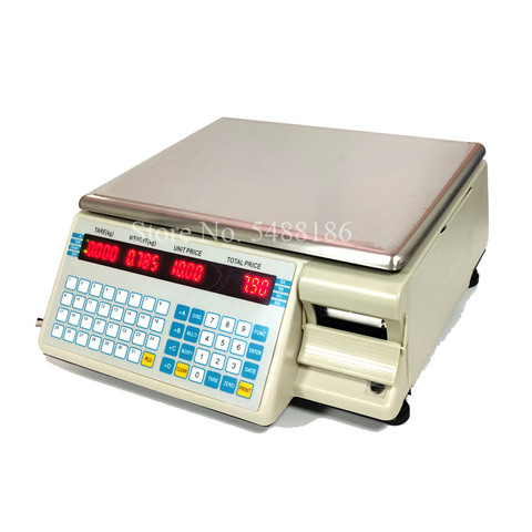 Dahua Bench Scale Label Printing Balance Cash Register Receipt Scale Label Printer Scale POS Retail Balance Scale with Printer ► Photo 1/1