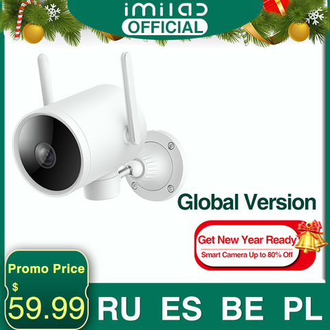 Mihome Security Camera Mijia Ip Camera 025 Global Version Imilab EC3 Outdoor Update 2K HD CCTV Wi-Fi Hotspot Router Rotatable ► Photo 1/6