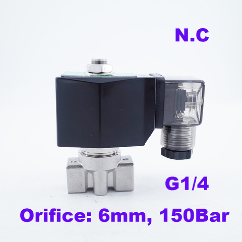 GOGO 150Bar GSPG-06 2 way water high pressure solenoid valve 1/4