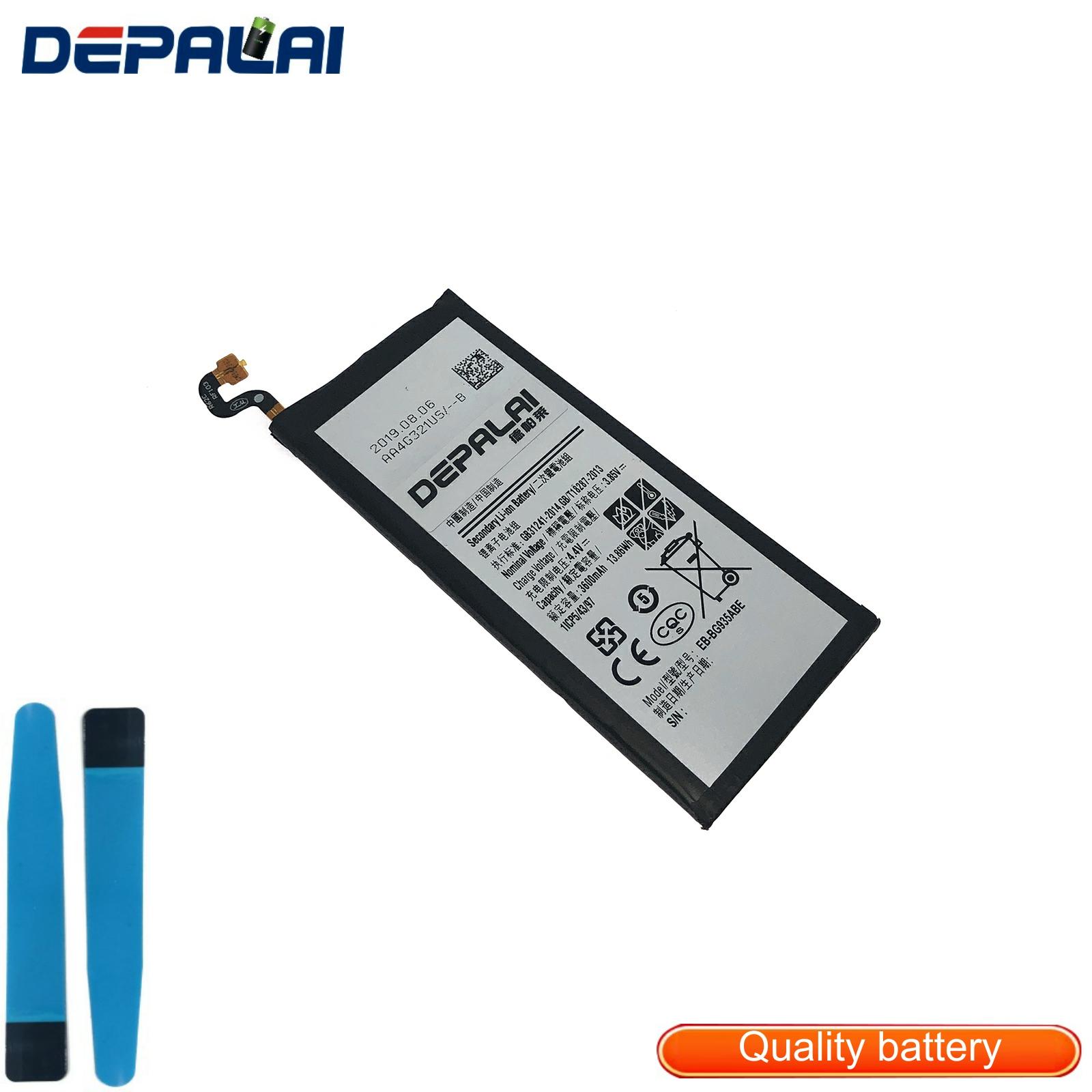 For Samsung GALAXY S6 edgePlus S7 Edge G9350 G935FD SM-G935F Battery Mobile Phone Board  EB-BG935ABE Li-ion Replacement 3600mAh ► Photo 1/6