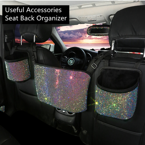 1pc Rhinestone Bling Car Hanging Organizer Seat Back Storage Container  Stowing Tidying Sparkly Accessories Interior Styling - Price history &  Review, AliExpress Seller - LADYCRYSTAL Car Decor Store
