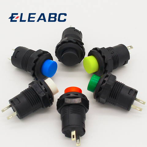 10pcs Red Green Yellow black white Blue 12MM Self Return Momentary Push Button Switch ► Photo 1/6